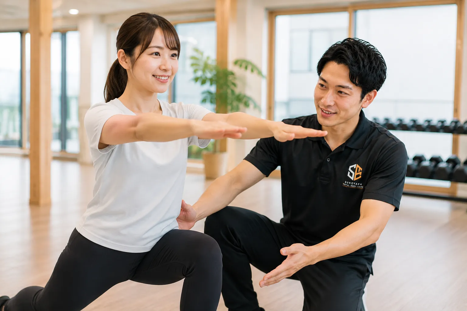 提案内容を実際に体験する様子